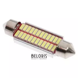 Автолампа светодиодная C5w, 41 мм, 12 В, 22 Smd, свет белый