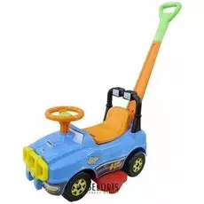 Автомобиль джип-каталка с ручкой