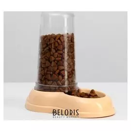 Автопоилка/автокормушка 0,6 л, бежевая