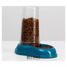 Автопоилка/автокормушка 0,6 л, бирюзовая