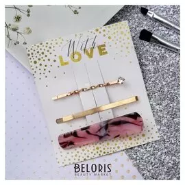 Аксессуары для волос на подложке With Love, 8 х 12 см