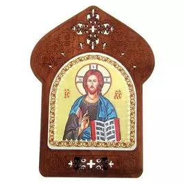 Ажурная икона на подставке "Господь Вседержитель"