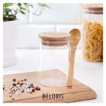 Банка для хранения с ложкой "Перец", 300 мл