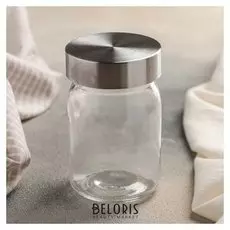 Банка для сыпучих продуктов 300 см "Металлик"