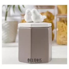 Банка для сыпучих продуктов Белое крыло