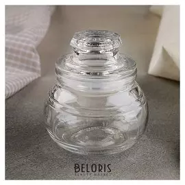 Банка для сыпучих продуктов «Бочка», 130 мл, 8×8,8 см