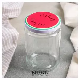 Банка для сыпучих продуктов «Фрутис арбуз», 350 мл, 7,5×11 см