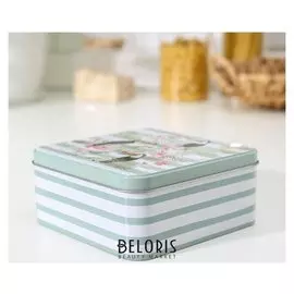 Банка для сыпучих продуктов «Экзотика», 15×15×6,5 см, деколь