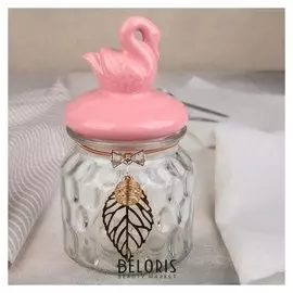 Банка для сыпучих продуктов "Лебедь" 500 мл, 10,5х18,5