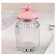 Банка для сыпучих продуктов «Птичка», 800 л, 11×20 см