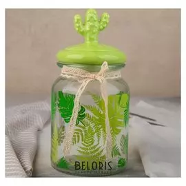 Банка для сыпучих продуктов "Тропики" 800 мл, 11х21 см