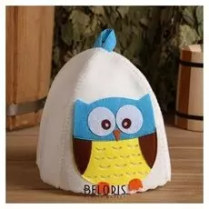 Банная шапка с детской аппликацией "Гарри", войлок