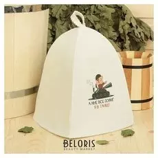 Банная шапка с термопечатью "Я в танке", первый сорт