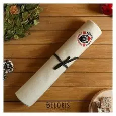 Банный лежак 150х50 с вышивкой "С новым годом! хозяин бани"