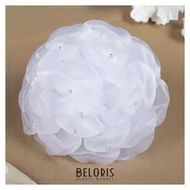 Бант для девочек с резинкой "Облачко" 16 см