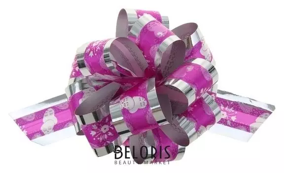 Бант-шар №3,2 "Воздушные сердца", цвет розовый