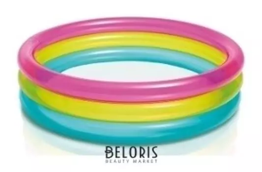 Бассейн надувной большой Радуга