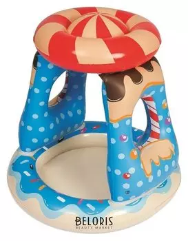 Бассейн надувной с навесом от 2 лет "Конфетка"