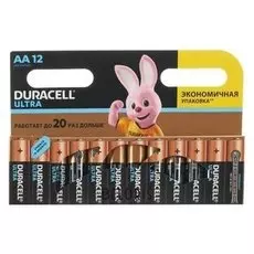 Батарейка алкалиновая Duracell Ultra Power, AA, Lr6-12bl, 1.5в, 12 шт