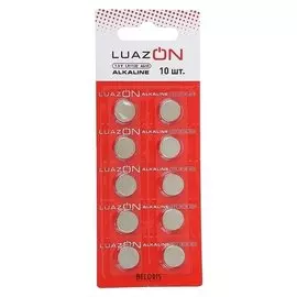 Батарейка алкалиновая Luazon, Lr1130, Ag10, блистер, 10 шт