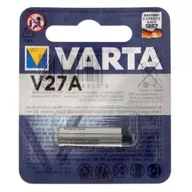 Батарейка алкалиновая Varta Professional, А27 (27a, Mn27, V27a)-1bl, 12в, блистер, 1 шт.