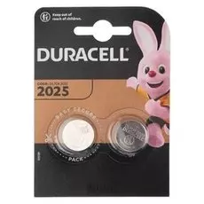 Батарейка литиевая Duracell, Cr2025-2bl, 3В, блистер, 2 шт.