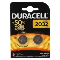 Батарейка литиевая Duracell, Cr2032-2bl, 3В, блистер, 2 шт.