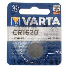 Батарейка литиевая Varta, Cr1620-1bl, 3В, блистер, 1 шт.