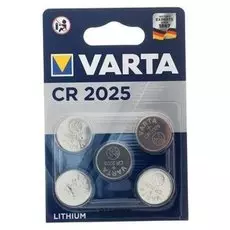 Батарейка литиевая Varta, Cr2025-1bl, 3В, блистер, 5 шт.