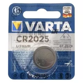 Батарейка литиевая Varta, Cr2025-1bl, 3В, блистер, 1 шт.