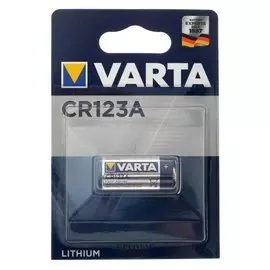 Батарейка литиевая Varta Professional, Cr123a (Dl123a)-1bl, для фото, 3В, блистер, 1 шт.