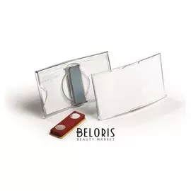 Бейдж 40х75мм Durable магн. зажим (25шт) ?8123