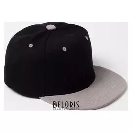 Бейсболка с прямым козырьком для мальчика Minaku, размер 54, цвет чёрный/серый