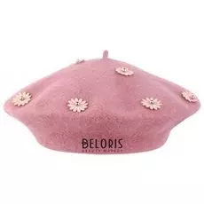 Берет с цветами