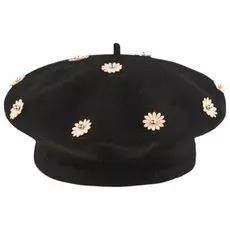 Берет с цветами