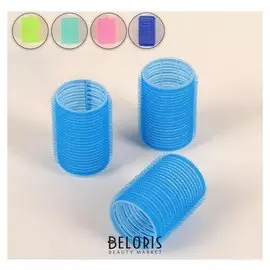 Бигуди «Липучка», D = 3 см, 6 см, 4 шт