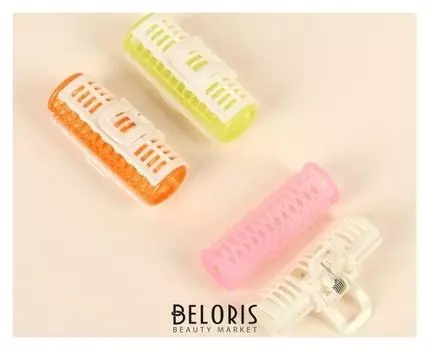 Бигуди с крабом, D = 2,5 см, 7,5 см