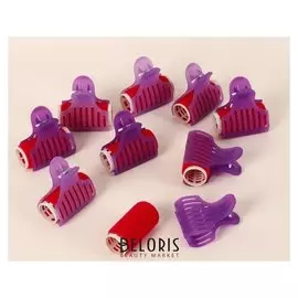 Бигуди велюровые с крабом, 9 шт