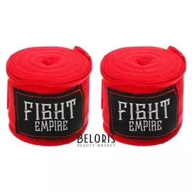 Бинты боксёрские эластичные Fight Empire 3 м, цвет красный