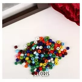 Бисер круглый 6/0 "Разноцветный" 30 гр