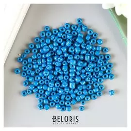 Бисер круглый 6/0 "Северное сияние" (Синий) 20 гр