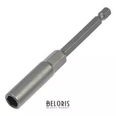 Бита с торцевой головкой Tundra, удлиненная, с магнитом, сталь Crv, 8 х 100 мм, 1 шт.