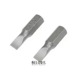 Биты Tundra, намагниченные, сталь Crv, SL5 х 25 мм, 2 шт.