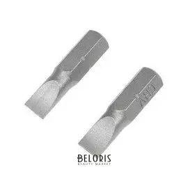 Биты Tundra, намагниченные, сталь Crv, SL6 х 25 мм, 2 шт.