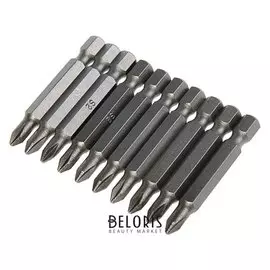 Биты Tundra, намагниченные, сталь S2, PH1 х 50 мм, 10 шт.