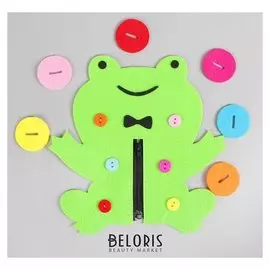 Бизиборд "Лягушка" из фетра