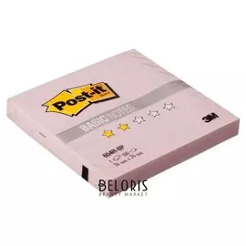 Блок-кубик Post-it Basic 654r-bp, розовые, 76х76 мм, 100 л