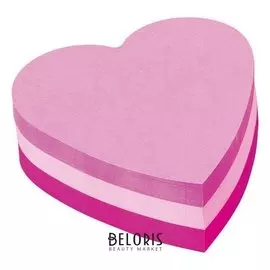 Блок-кубик Post-it куб фигурный 2007h сердце 3 цв.х75 листов