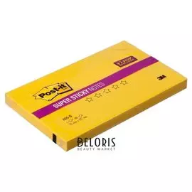 Блок-кубик Post-it Super Sticky 655-s 76х127 желтая,90л