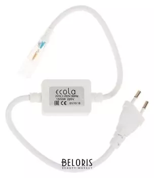 Блок питания для светодиодной ленты Ecola, 1500 Вт, 220 В, Ip68, с разъемом и вилкой